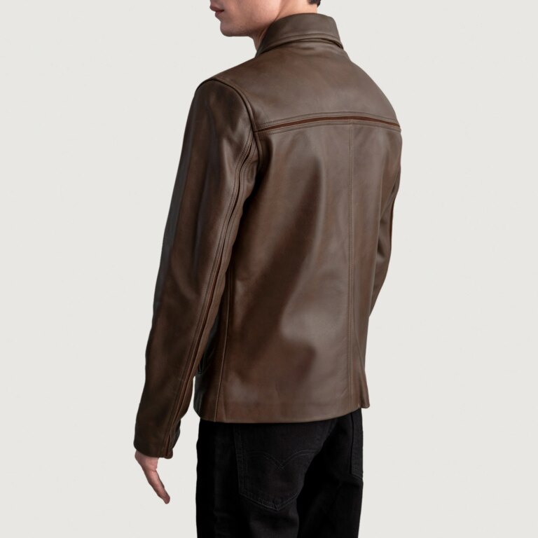 Mens Mystical Pullup Brown Leather Jacket Tilted Back-8-1724140573891